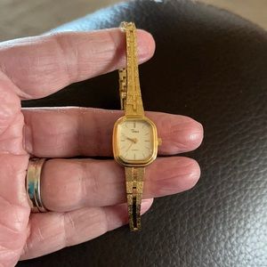 Vintage women’s gold Timex watch